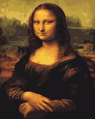 Картины по номерам без коробки Мона Лиза, 40х50см