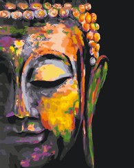 Картины по номерам без коробки Разноцветный Будда