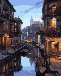 Картины по номерам без коробки Ночная Венеция